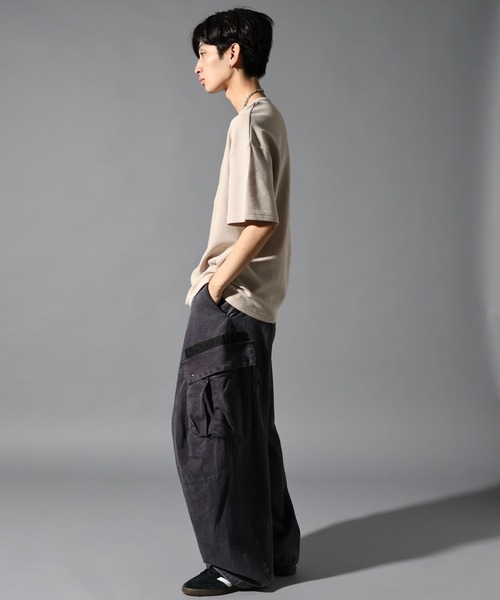 LAND MUSEUM（ランドミュージアム）の「LAND MUSEUM／リラックスヘンリー半袖T（Tシャツ/カットソー・メンズ・ホワイト/ライトグレー・LARGE/MEDIUM）」の10枚目の写真