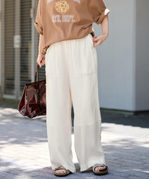 FRAMeWORK | ≪洗える≫キュプラバックサテンイージーパンツ(その他パンツ)