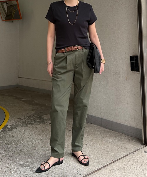 LBC(エルビーシー)の「【美脚効果抜群】さらひやジップレステーパードパンツ(その他パンツ・レディース・ネイビー/ライトブルー/ホワイト/ブラック/カーキ・M/S/L)」の18枚目の写真