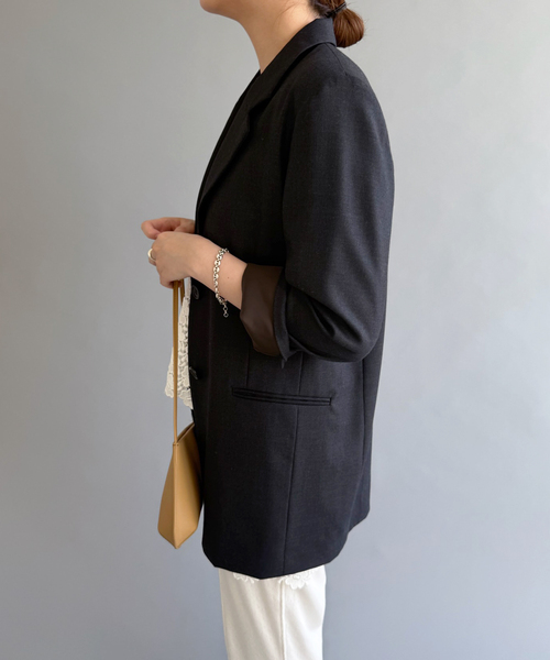 EDIT. FOR LULU(エディットフォールル)の「ウーステッドジャケット(その他アウター・レディース・チャコールグレー・FREE)」の22枚目の写真