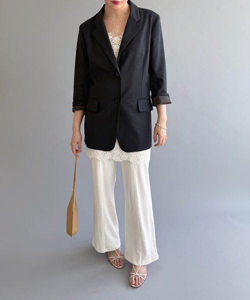 EDIT. FOR LULU(エディットフォールル)の「ウーステッドジャケット(その他アウター・レディース・チャコールグレー・FREE)」の19枚目の写真