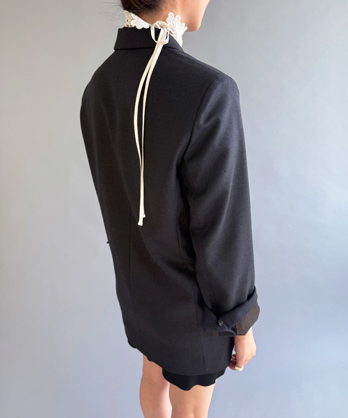 EDIT. FOR LULU(エディットフォールル)の「ウーステッドジャケット(その他アウター・レディース・チャコールグレー・FREE)」の16枚目の写真