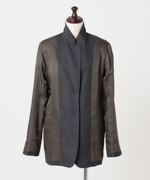 EDIT. FOR LULU(エディットフォールル)の「ウーステッドジャケット(その他アウター・レディース・チャコールグレー・FREE)」の3枚目の写真