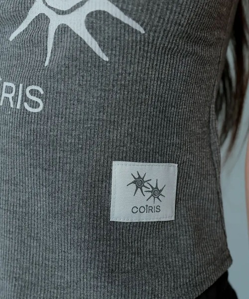 Ada.(エイダ)の「◇COIRIS◇ブランド直輸入正規品/ラフィオン クロップド ノースリーブ Tシャツ RAPHION CROP SLEEVELESS(タンクトップ・レディース・グレー/ブラック・FREE)」の13枚目の写真