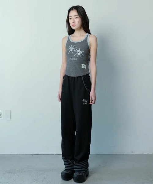 Ada.(エイダ)の「◇COIRIS◇ブランド直輸入正規品/ラフィオン クロップド ノースリーブ Tシャツ RAPHION CROP SLEEVELESS(タンクトップ・レディース・グレー/ブラック・FREE)」の7枚目の写真
