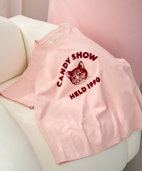 FREAK'S STORE(フリークスストア)の「限定展開 アニマルカレッジ 半袖 Tシャツ(Tシャツ/カットソー・レディース・ネイビー/ブラック/グリーン/ピンク/ライトグレー/ナチュラル/ベージュ・フリ-)」の8枚目の写真