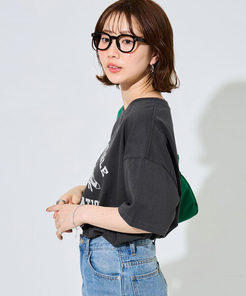 FREAK'S STORE(フリークスストア)の「限定展開 アニマルカレッジ 半袖 Tシャツ(Tシャツ/カットソー・レディース・ネイビー/ブラック/グリーン/ピンク/ライトグレー/ナチュラル/ベージュ・フリ-)」の20枚目の写真