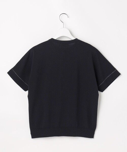 J.PRESS(ジェイプレス)の「COOL MINT COTTON POLYESTER ヘンリーネック ニット プルオーバー(ニット/セーター・レディース・ネイビー系/ライトグリーン系/ベージュ系/ピンク系・T13)」の14枚目の写真