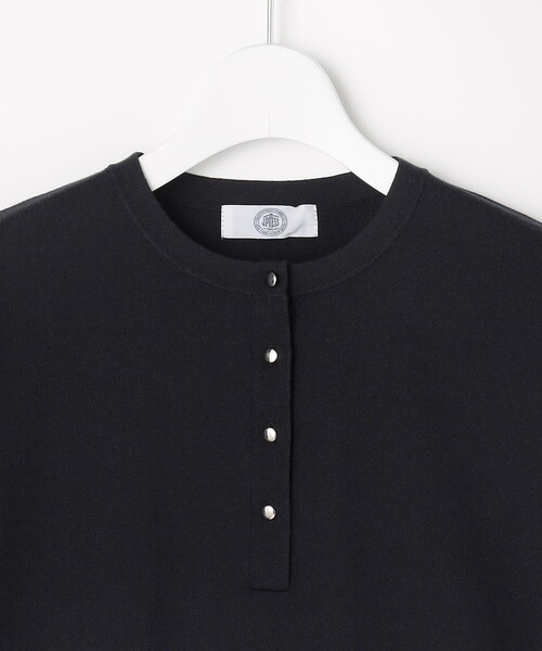 J.PRESS(ジェイプレス)の「COOL MINT COTTON POLYESTER ヘンリーネック ニット プルオーバー(ニット/セーター・レディース・ネイビー系/ライトグリーン系/ベージュ系/ピンク系・T13)」の15枚目の写真