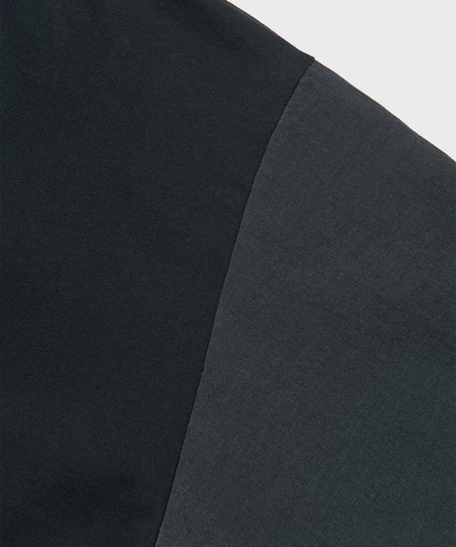 SOPHNET.（ソフネット）の「【SOPHNET./ソフネット】FABRIC-MIX L/S TOP（Tシャツ/カットソー・メンズ・セージグリーン/ブラック・2/3）」の4枚目の写真