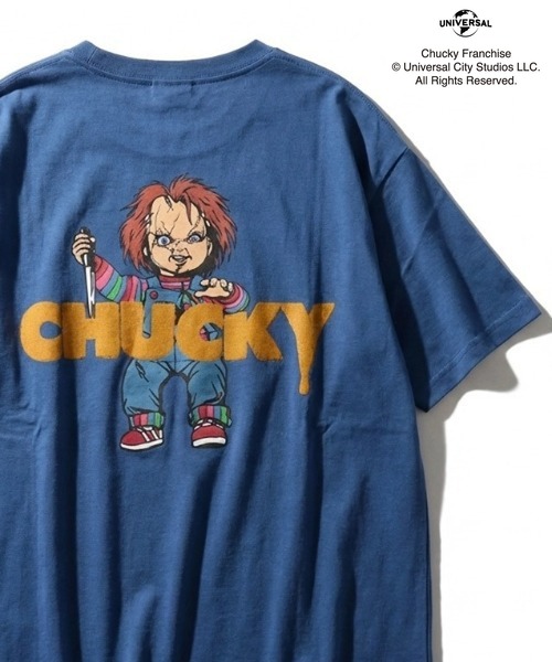 MARUKAWA(マルカワ)の「2026SS Child's Play/チャイルドプレイ チャッキー プリント サガラ刺繍 半袖Tシャツ レディース メンズ(Tシャツ/カットソー・レディース・ホワイト系その他/ホワイト/チャコール/ブルー・L/M)」の4枚目の写真