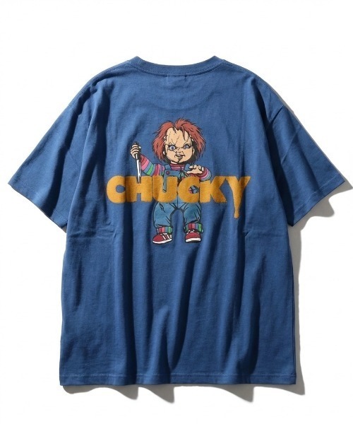 MARUKAWA(マルカワ)の「2026SS Child's Play/チャイルドプレイ チャッキー プリント サガラ刺繍 半袖Tシャツ レディース メンズ(Tシャツ/カットソー・レディース・ホワイト系その他/ホワイト/チャコール/ブルー・L/M)」の8枚目の写真