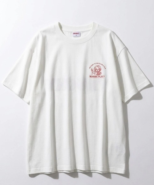 MARUKAWA(マルカワ)の「2026SS Child's Play/チャイルドプレイ チャッキー プリント サガラ刺繍 半袖Tシャツ レディース メンズ(Tシャツ/カットソー・レディース・ホワイト系その他/ホワイト/チャコール/ブルー・L/M)」の5枚目の写真