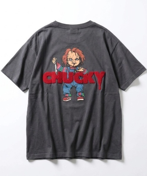 MARUKAWA(マルカワ)の「2026SS Child's Play/チャイルドプレイ チャッキー プリント サガラ刺繍 半袖Tシャツ レディース メンズ(Tシャツ/カットソー・レディース・ホワイト系その他/ホワイト/チャコール/ブルー・L/M)」の10枚目の写真