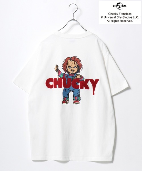 MARUKAWA(マルカワ)の「2026SS Child's Play/チャイルドプレイ チャッキー プリント サガラ刺繍 半袖Tシャツ レディース メンズ(Tシャツ/カットソー・レディース・ホワイト系その他/ホワイト/チャコール/ブルー・L/M)」の12枚目の写真