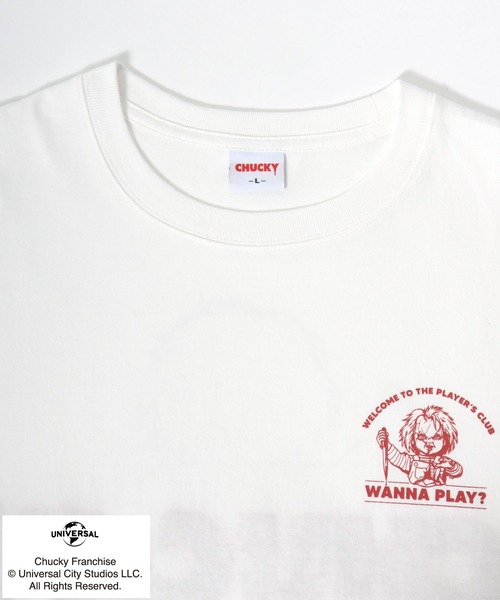 MARUKAWA(マルカワ)の「2026SS Child's Play/チャイルドプレイ チャッキー プリント サガラ刺繍 半袖Tシャツ レディース メンズ(Tシャツ/カットソー・レディース・ホワイト系その他/ホワイト/チャコール/ブルー・L/M)」の19枚目の写真
