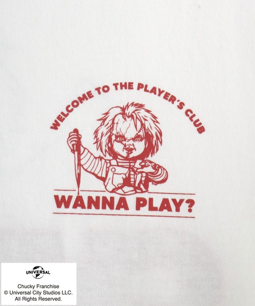 MARUKAWA(マルカワ)の「2026SS Child's Play/チャイルドプレイ チャッキー プリント サガラ刺繍 半袖Tシャツ レディース メンズ(Tシャツ/カットソー・レディース・ホワイト系その他/ホワイト/チャコール/ブルー・L/M)」の20枚目の写真