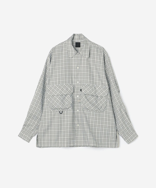 DAIWA PIER39（ダイワピア39）の「DAIWA PIER39 | TECH SPORTS OPEN COLLAR SHIRT L/S GREN PLAID MEN（シャツ/ブラウス・メンズ・ブラウン系その他/ライトグレー・L/S/M）」の4枚目の写真