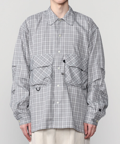 DAIWA PIER39（ダイワピア39）の「DAIWA PIER39 | TECH SPORTS OPEN COLLAR SHIRT L/S GREN PLAID MEN（シャツ/ブラウス・メンズ・ブラウン系その他/ライトグレー・L/S/M）」の13枚目の写真