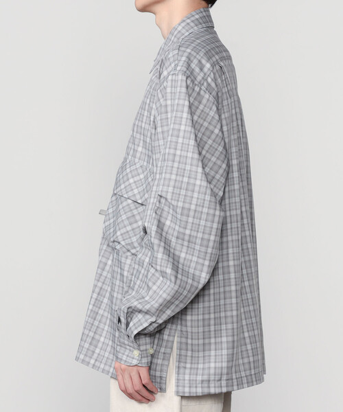 DAIWA PIER39（ダイワピア39）の「DAIWA PIER39 | TECH SPORTS OPEN COLLAR SHIRT L/S GREN PLAID MEN（シャツ/ブラウス・メンズ・ブラウン系その他/ライトグレー・L/S/M）」の14枚目の写真
