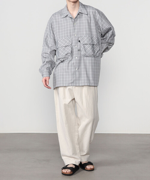 DAIWA PIER39（ダイワピア39）の「DAIWA PIER39 | TECH SPORTS OPEN COLLAR SHIRT L/S GREN PLAID MEN（シャツ/ブラウス・メンズ・ブラウン系その他/ライトグレー・L/S/M）」の16枚目の写真