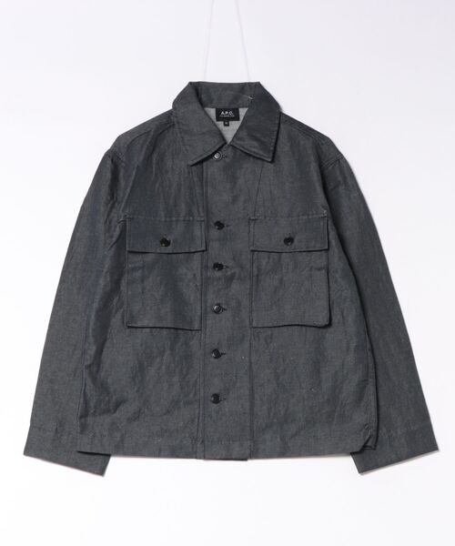 A.P.C.（アーペーセー）の「VESTE 43（ブルゾン・メンズ・ダークネイビー・XS/S/M/L）」の4枚目の写真