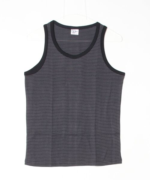 MILLER(ミラー)の「Robert P. Miller / パネルリブ CFタンクトップ / 140C(タンクトップ・メンズ・ミント/ブラック/ブラック系その他/ホワイト系その他2/グレー/グレー系その他2/イエロー/グレー系その他3/ホワイト系その他3/ホワイト/チャコールグレー・LARGE/X-LARGE/MEDIUM)」の9枚目の写真