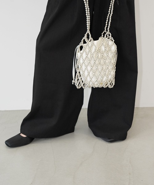 chuclla(チュクラ)の「ダブルタックワイドパンツ chw26s188(その他パンツ・レディース・ブラック/ホワイト・L/M/S)」の16枚目の写真