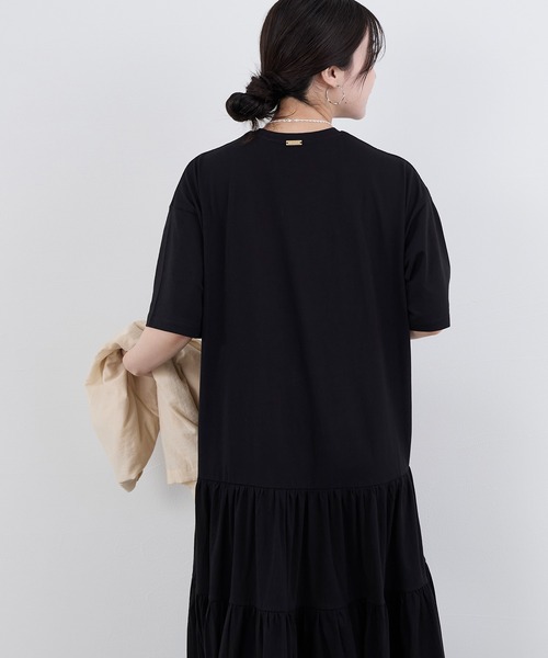 MICA&DEAL(マイカ&ディール)の「【WEB限定】ティアードカットワンピース(ワンピース・レディース・ブラック/サンドベージュ・FREE)」の22枚目の写真
