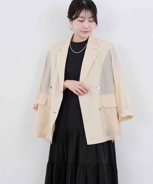 MICA&DEAL(マイカ&ディール)の「【WEB限定】ティアードカットワンピース(ワンピース・レディース・ブラック/サンドベージュ・FREE)」の20枚目の写真