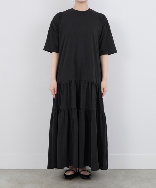 MICA&DEAL(マイカ&ディール)の「【WEB限定】ティアードカットワンピース(ワンピース・レディース・ブラック/サンドベージュ・FREE)」の17枚目の写真