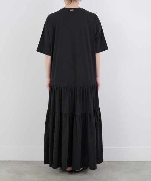 MICA&DEAL(マイカ&ディール)の「【WEB限定】ティアードカットワンピース(ワンピース・レディース・ブラック/サンドベージュ・FREE)」の15枚目の写真