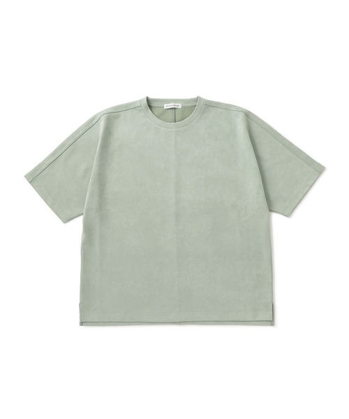 le cercle ADAM ET ROPE'(ルセルクルアダムエロペ)の「フェイクスエードプルオーバー(Tシャツ/カットソー・メンズ・チャコールグレー/キナリ/オリーブ・L/LL/M)」の3枚目の写真