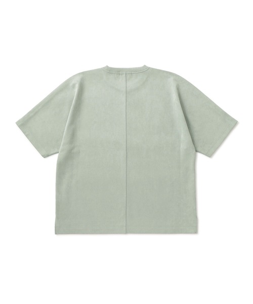 le cercle ADAM ET ROPE'(ルセルクルアダムエロペ)の「フェイクスエードプルオーバー(Tシャツ/カットソー・メンズ・チャコールグレー/キナリ/オリーブ・L/LL/M)」の4枚目の写真