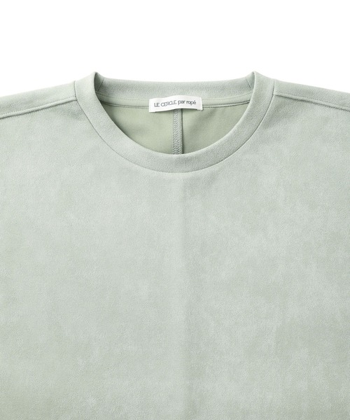 le cercle ADAM ET ROPE'(ルセルクルアダムエロペ)の「フェイクスエードプルオーバー(Tシャツ/カットソー・メンズ・チャコールグレー/キナリ/オリーブ・L/LL/M)」の5枚目の写真