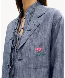 KENZO（ケンゾー）の「'KENZO Tulip' ライト ワークウエア ジャケット イン ウォッシュド ミックス リネン デニム（デニムジャケット）」