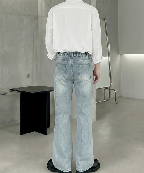 Otte(オッテ)の「レタリングロゴフレアデニム(デニムパンツ・メンズ・ブラック・LARGE/X-LARGE)」の5枚目の写真