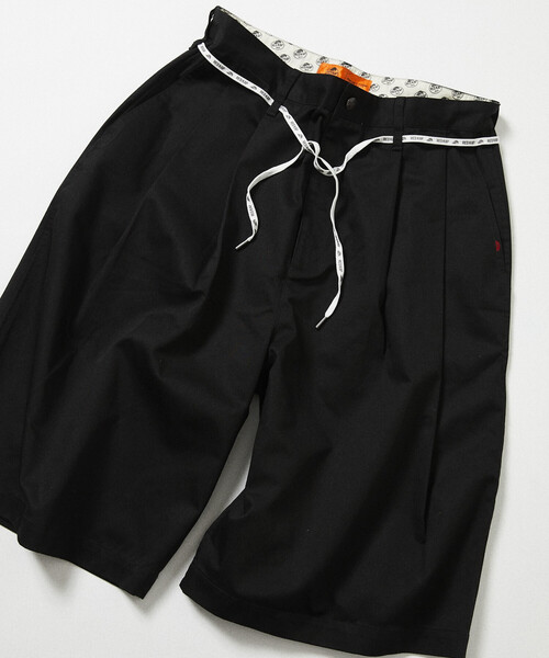 GRANCY】Layered Design Half Slacks / レイヤードデザインハーフ