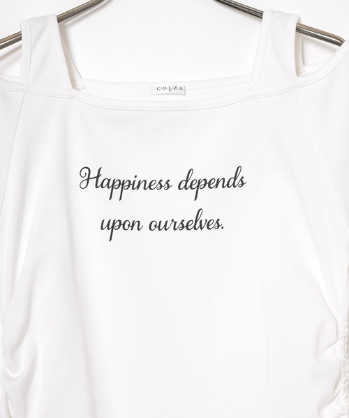 Honeys(ハニーズ)の「タンクレイヤードトップス(Tシャツ/カットソー・レディース・ブラック/モカ/ダークブルー/ホワイト・L/M/S)」の15枚目の写真