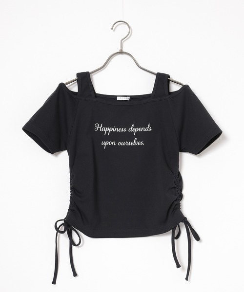 Honeys(ハニーズ)の「タンクレイヤードトップス(Tシャツ/カットソー・レディース・ブラック/モカ/ダークブルー/ホワイト・L/M/S)」の16枚目の写真