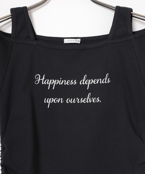 Honeys(ハニーズ)の「タンクレイヤードトップス(Tシャツ/カットソー・レディース・ブラック/モカ/ダークブルー/ホワイト・L/M/S)」の17枚目の写真
