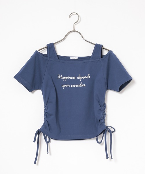 Honeys(ハニーズ)の「タンクレイヤードトップス(Tシャツ/カットソー・レディース・ブラック/モカ/ダークブルー/ホワイト・L/M/S)」の18枚目の写真
