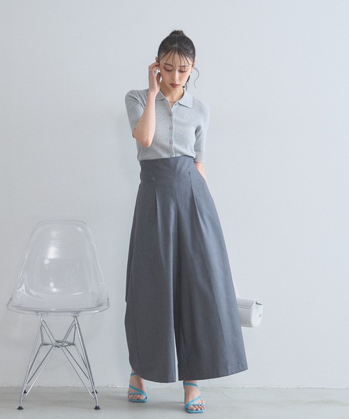 &. NOSTALGIA(アンドドットノスタルジア)の「バックリボンパンツ(その他パンツ・レディース・グレー/ブラウン・M)」の9枚目の写真