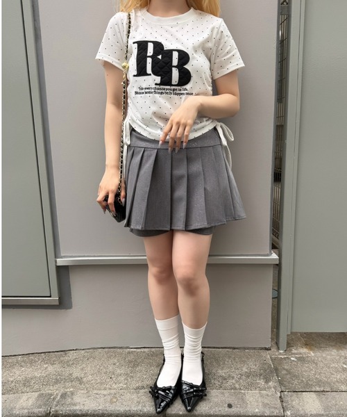Another Branch olive des olive(アナザーブランチオリーブデオリーブ)の「キラキラプリーツスカパン(スカート・レディース・ブラック/チャコールグレー・FREE)」の10枚目の写真