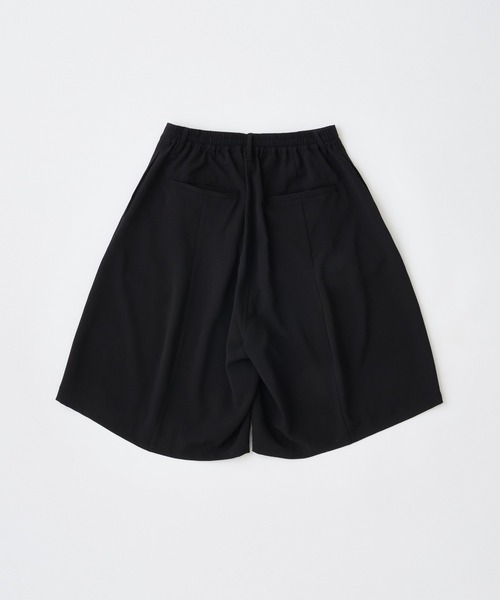 ADAM PATEK(アダムパテック)の「ADAMPATEK/twill wide easy shorts/ドライツイルワイドショートパンツ(AP2618035)(その他パンツ・レディース・ブラック/グレー・1/2)」の4枚目の写真