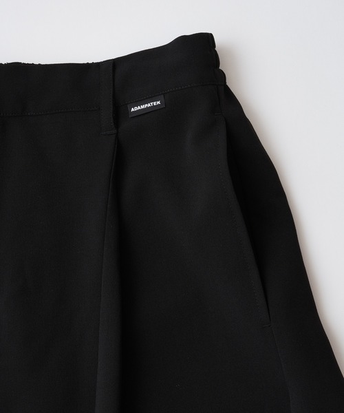 ADAM PATEK(アダムパテック)の「ADAMPATEK/twill wide easy shorts/ドライツイルワイドショートパンツ(AP2618035)(その他パンツ・レディース・ブラック/グレー・1/2)」の11枚目の写真