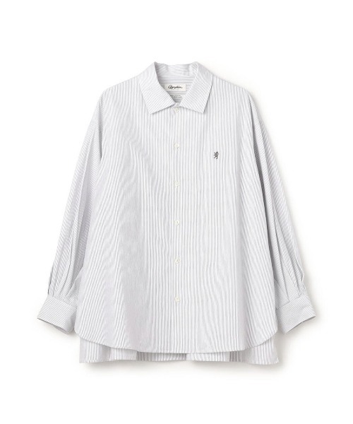 Kinetics(キネティクス)の「Gymphlex Cotton Stripe L/S Tunic Shirt(ジムフレックス コットン ストライプ 長袖チュニックシャツ)(シャツ/ブラウス・レディース・ホワイト系・X-LARGE)」の2枚目の写真