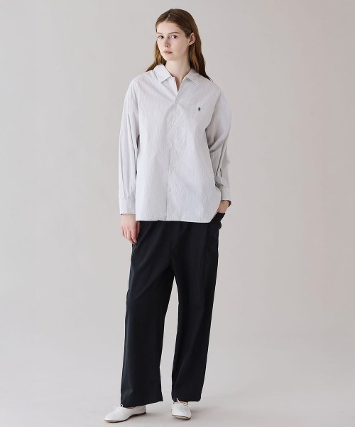 Kinetics(キネティクス)の「Gymphlex Cotton Stripe L/S Tunic Shirt(ジムフレックス コットン ストライプ 長袖チュニックシャツ)(シャツ/ブラウス・レディース・ホワイト系・X-LARGE)」の10枚目の写真