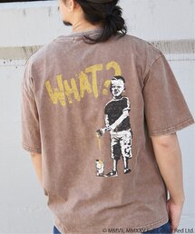 Banksy バンクシー Whatever Boy スノーウォッシュTシャツ