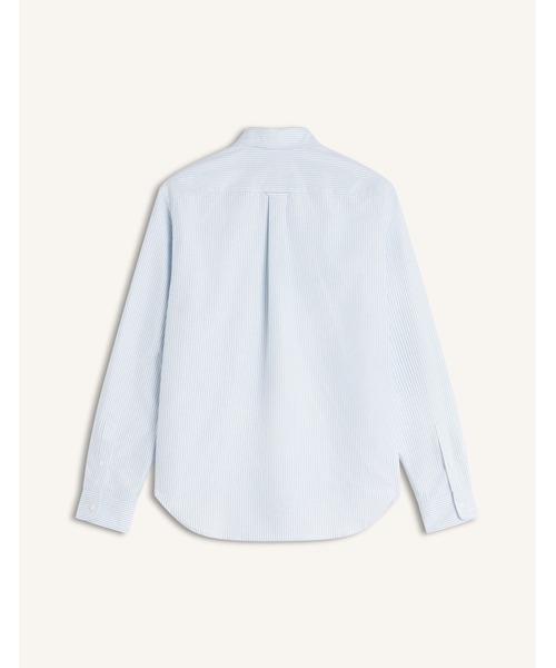 Maison Kitsune(メゾンキツネ)の「PROFILE FOX STRIPED REGULAR SHIRT(シャツ/ブラウス・メンズ・スカイブルー系・M/XS)」の3枚目の写真